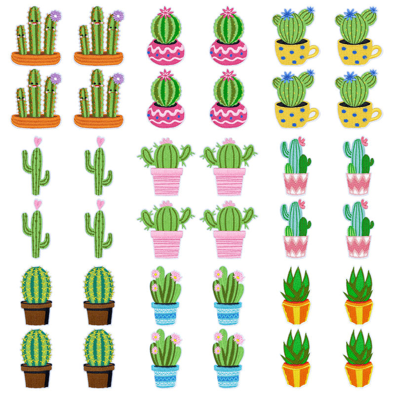 Aloe Vera Pot - 10 sztuk/partia Naszywki do naprasowania z